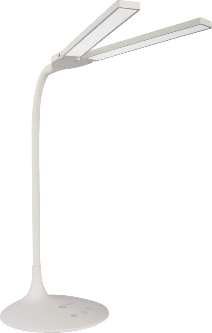 OttLite - Pivot Dual Pivoting Shade LED Desk Lamp w/ 3 Brightness Settings, 3 Color Temperatures and Built-in 40 Minute Timer_0