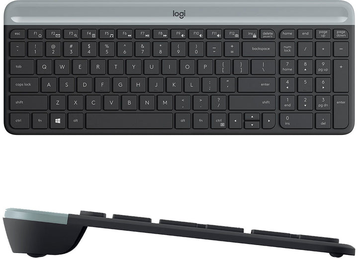 Logitech - MK470 Full-size Wireless Scissor Keyboard and Mouse Bundle with Plug and Play - Black/Gray_6