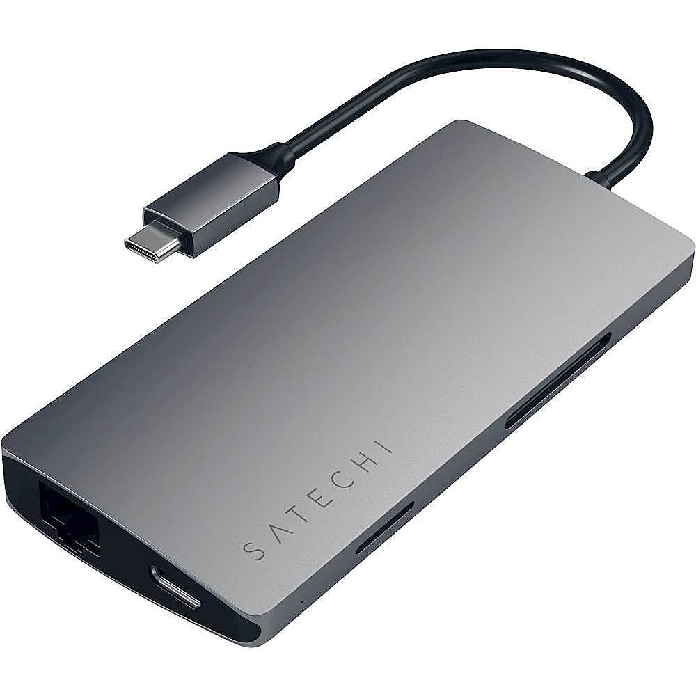 Satechi - Type-C Multi-Port Adapter V2-4K HDMI, Ethernet, USB-C, SD/Micro, USB 3.0 - MacBook Pro, MacBook Air - Space Gray_4