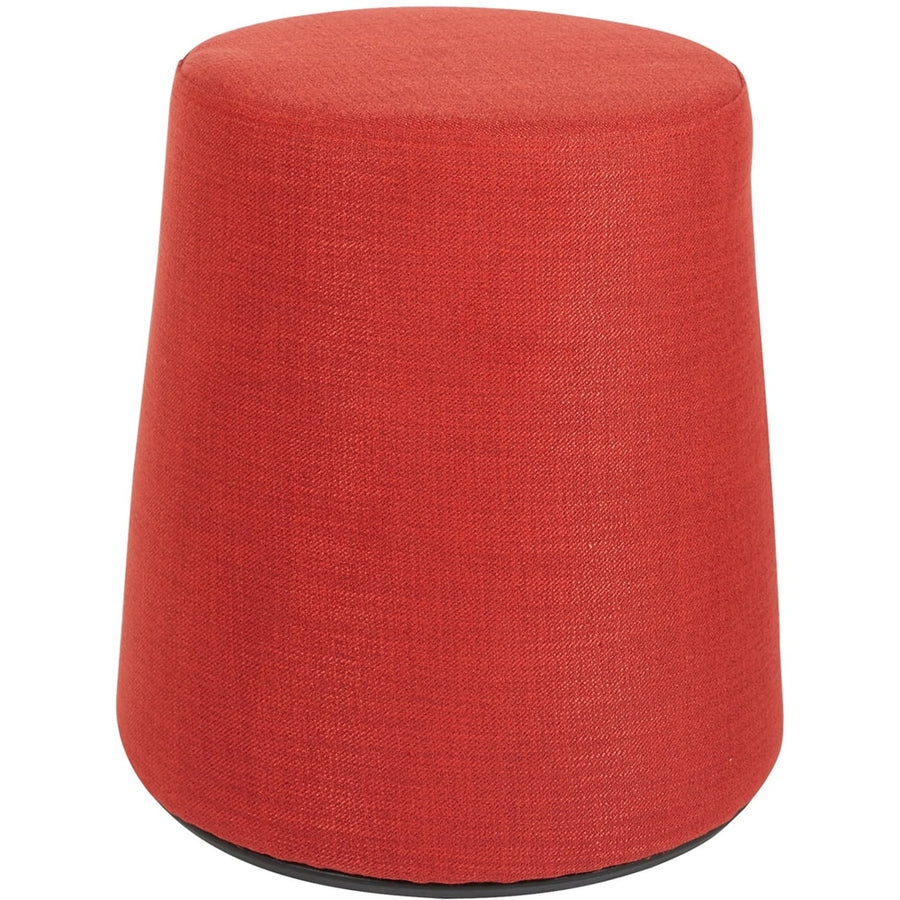 Office Star Products - Active Seat Round Contemporary Fabric Ottoman - Red_0