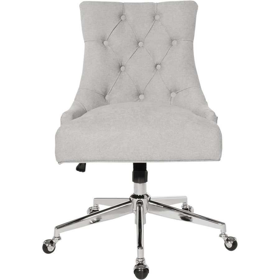 AveSix - Amelia 5-Pointed Star Fabric and Steel Office Chair - Fog_0