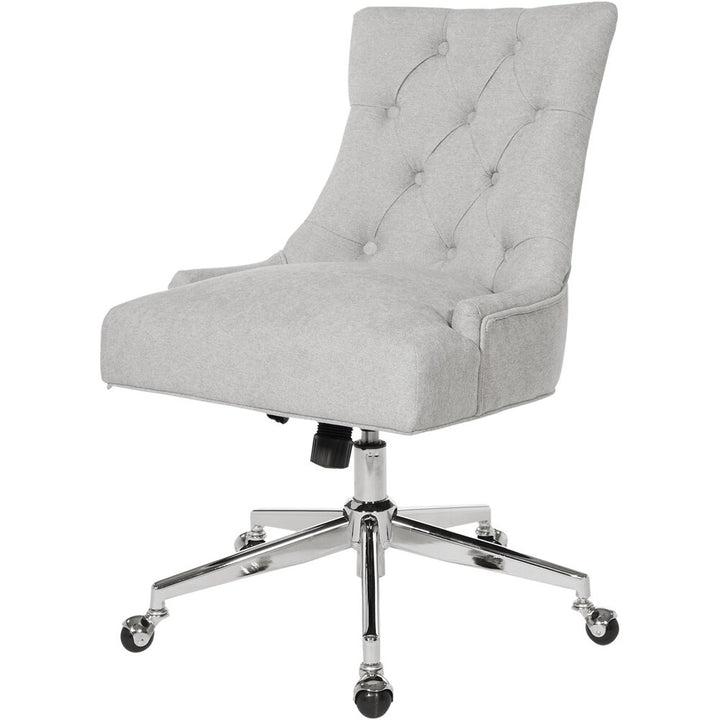 AveSix - Amelia 5-Pointed Star Fabric and Steel Office Chair - Fog_7