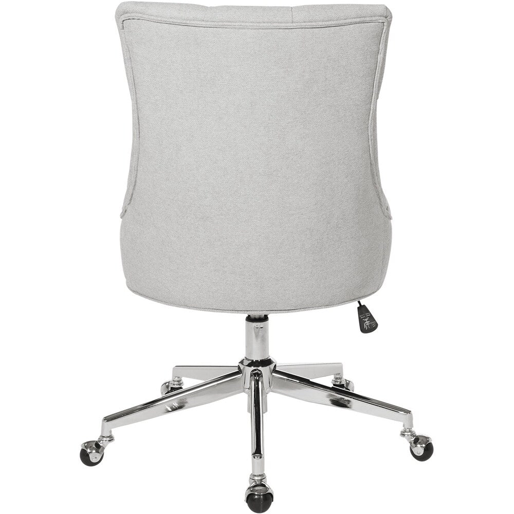 AveSix - Amelia 5-Pointed Star Fabric and Steel Office Chair - Fog_8
