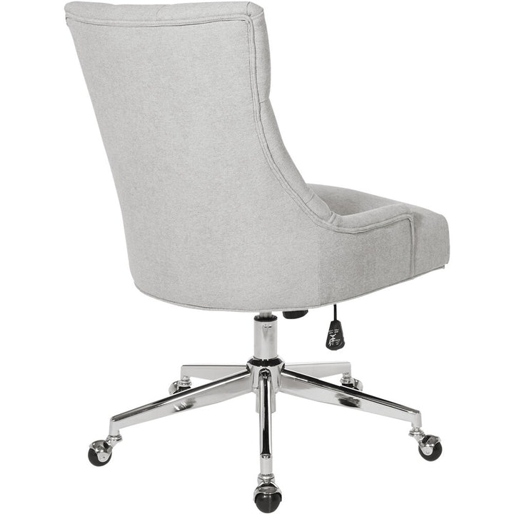 AveSix - Amelia 5-Pointed Star Fabric and Steel Office Chair - Fog_6