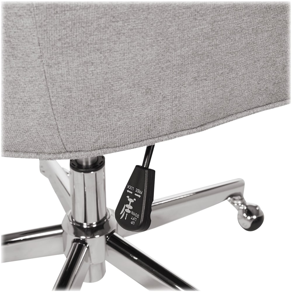 AveSix - Amelia 5-Pointed Star Fabric and Steel Office Chair - Fog_3
