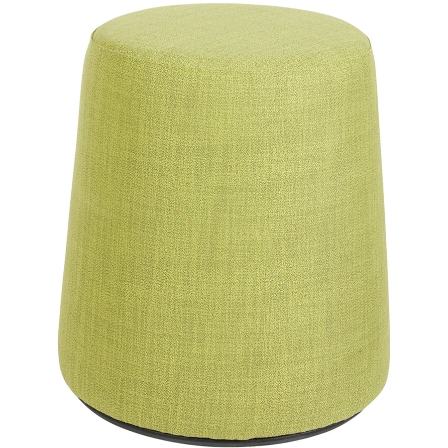 Office Star Products - Active Seat with Carry Handle Round Contemporary Fabric Ottoman - Green_0
