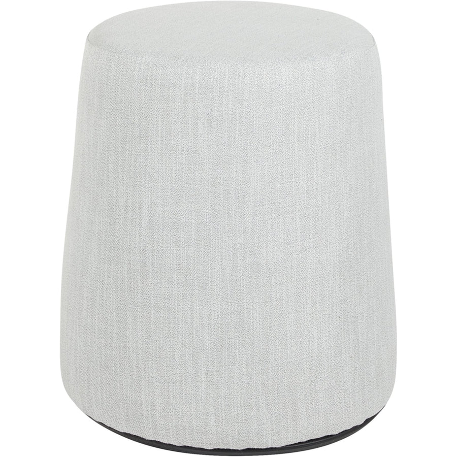 Office Star Products - Active Seat with Carry Handle Round Contemporary Fabric Ottoman - Gray_0