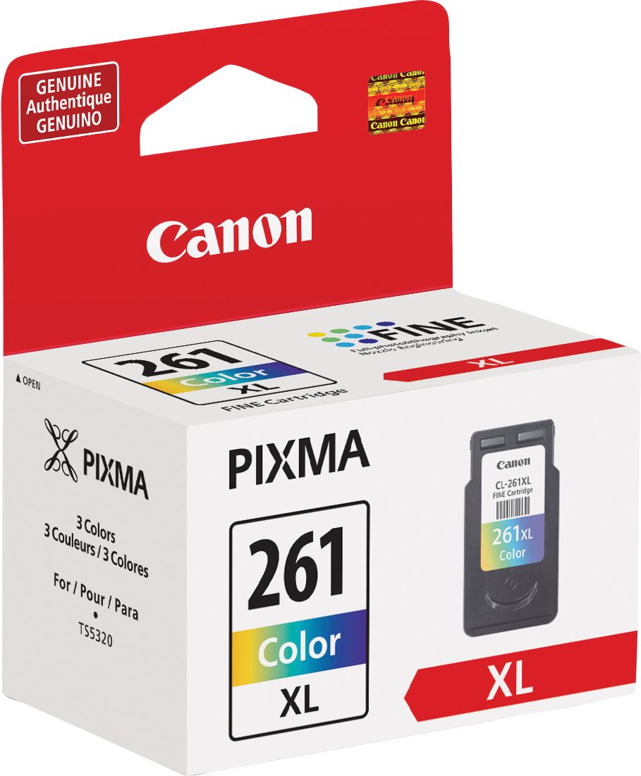 Canon - 261XL High-Yield - Color (Cyan, Magenta, Yellow) Ink Cartridge - Cyan/Magenta/Yellow_1