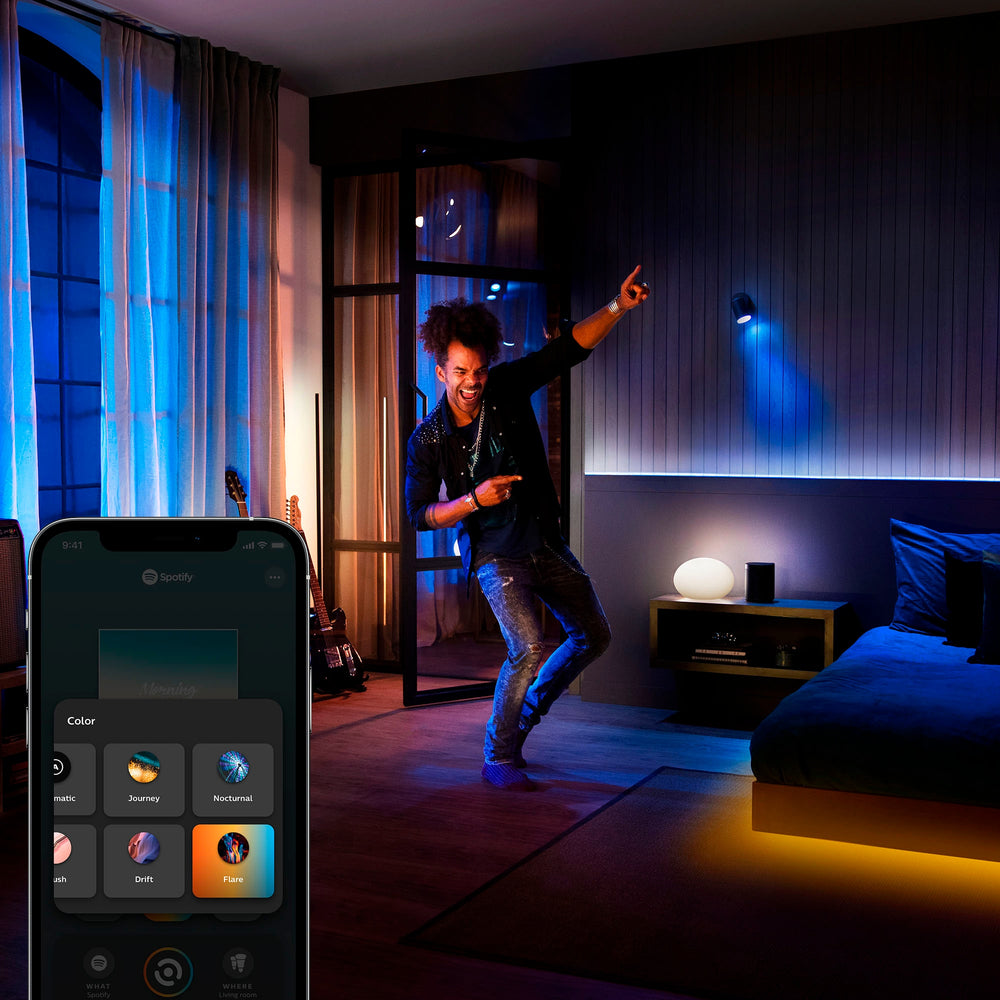 Philips - Hue White & Color Ambiance A19 LED Starter Kit - Multicolor_1