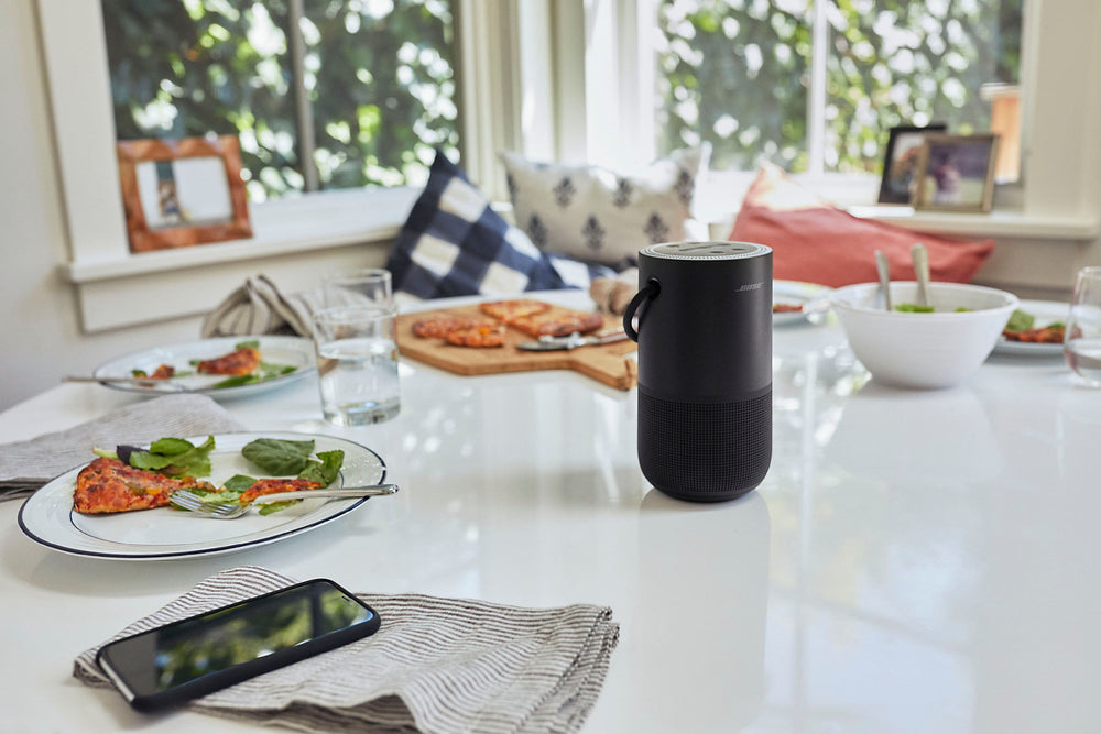Bose - Portable Smart Speaker with built-in WiFi, Bluetooth, Google Assistant and Alexa Voice Control - Triple Black_1