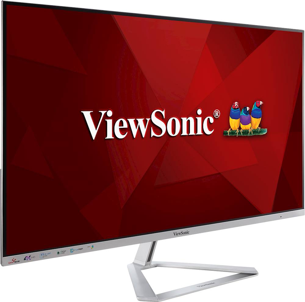 ViewSonic - 31.5 LCD 4K UHD Monitor (DisplayPort HDMI) - Silver_1