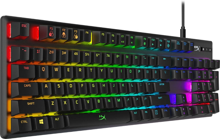 HyperX - Alloy Origins Full-Size Wired Mechanical Red Switch Gaming Keyboard with RGB Back Lighting - Black_1
