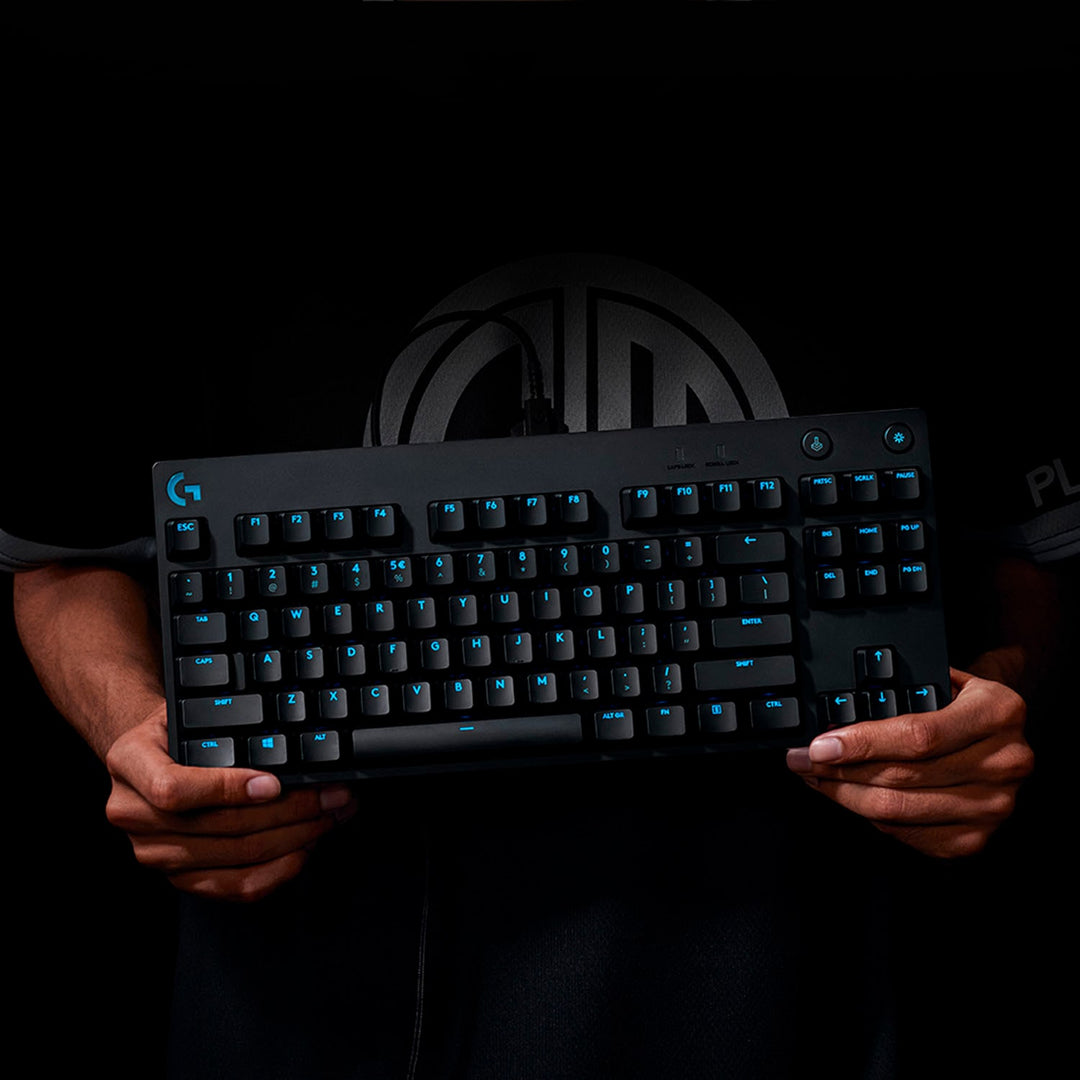 Logitech - G PRO TKL Wired Mechanical GX Blue Clicky Switch Gaming Keyboard with RGB Backlighting - Black_8