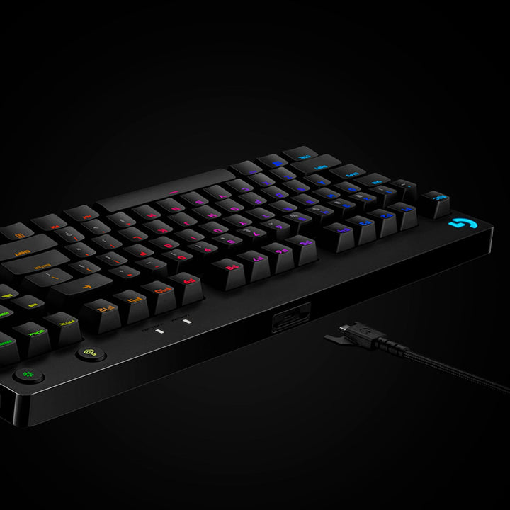 Logitech - G PRO TKL Wired Mechanical GX Blue Clicky Switch Gaming Keyboard with RGB Backlighting - Black_6