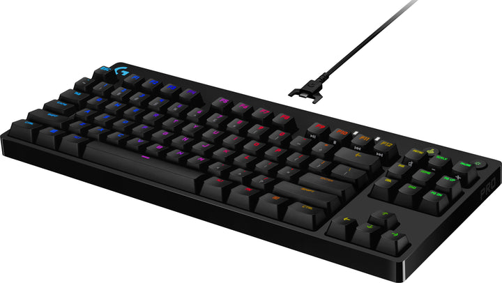 Logitech - G PRO TKL Wired Mechanical GX Blue Clicky Switch Gaming Keyboard with RGB Backlighting - Black_2