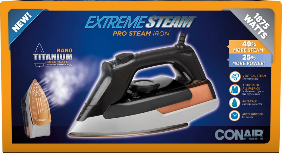 Conair - ExtremeSteam Steam Iron - White/Silver/Black_9