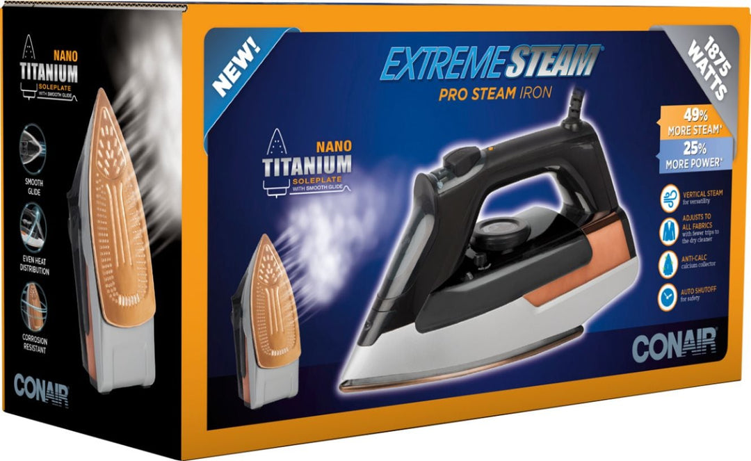 Conair - ExtremeSteam Steam Iron - White/Silver/Black_3