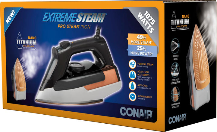 Conair - ExtremeSteam Steam Iron - White/Silver/Black_4