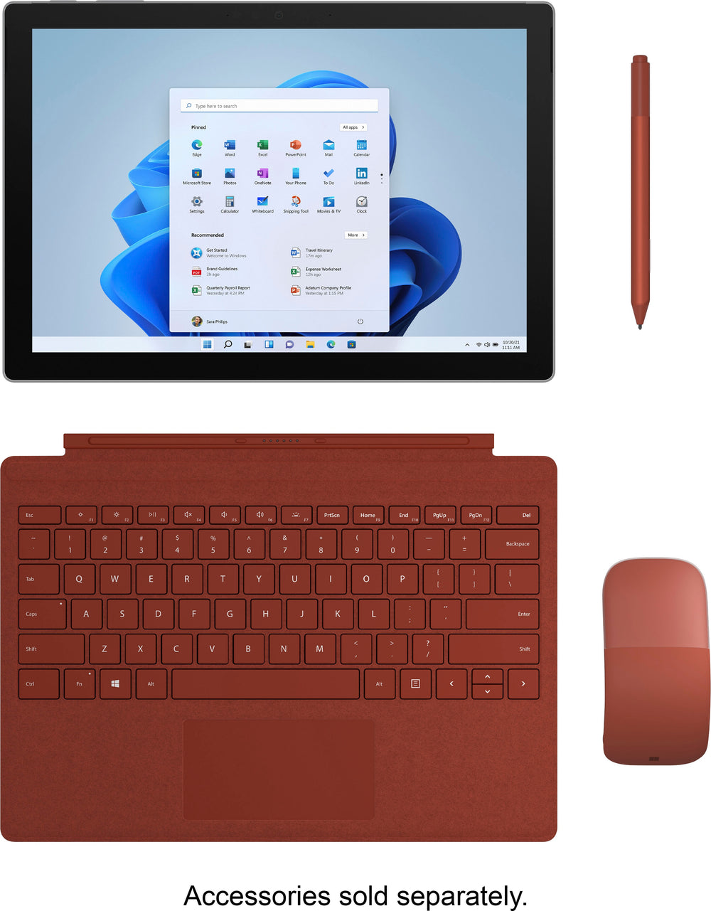 Microsoft - Surface Pro 7 - 12.3" Touch Screen - Intel Core i7 - 16GB Memory - 256GB SSD - Device Only (Latest Model) - Platinum_1