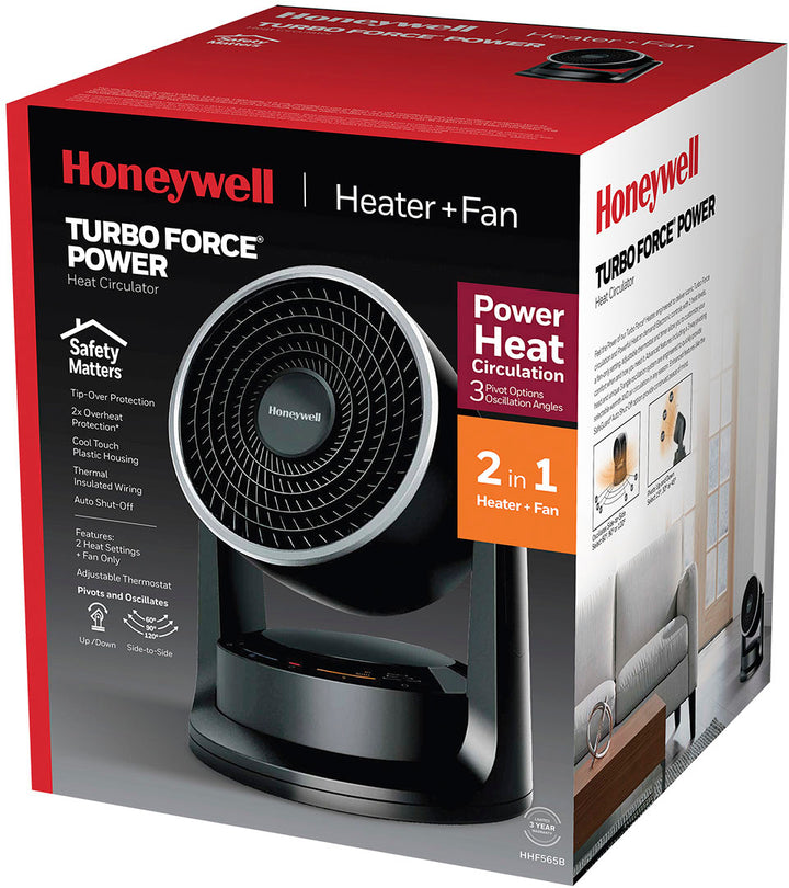 Honeywell Turbo Force Digital Heater + Fan - Black_8