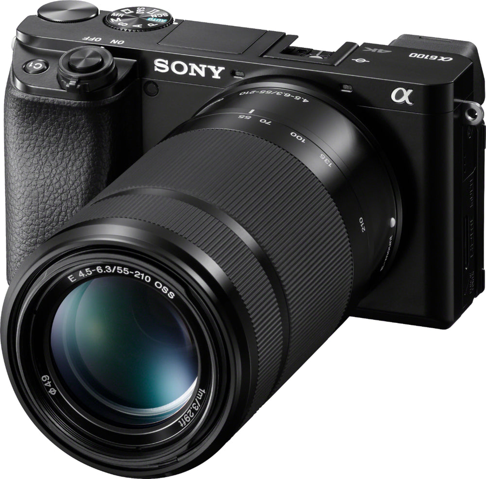 Sony - Alpha 6100 Mirrorless Camera 2-Lens Kit with E PZ 16-50mm and E 55-210mm Lenses - Black_1
