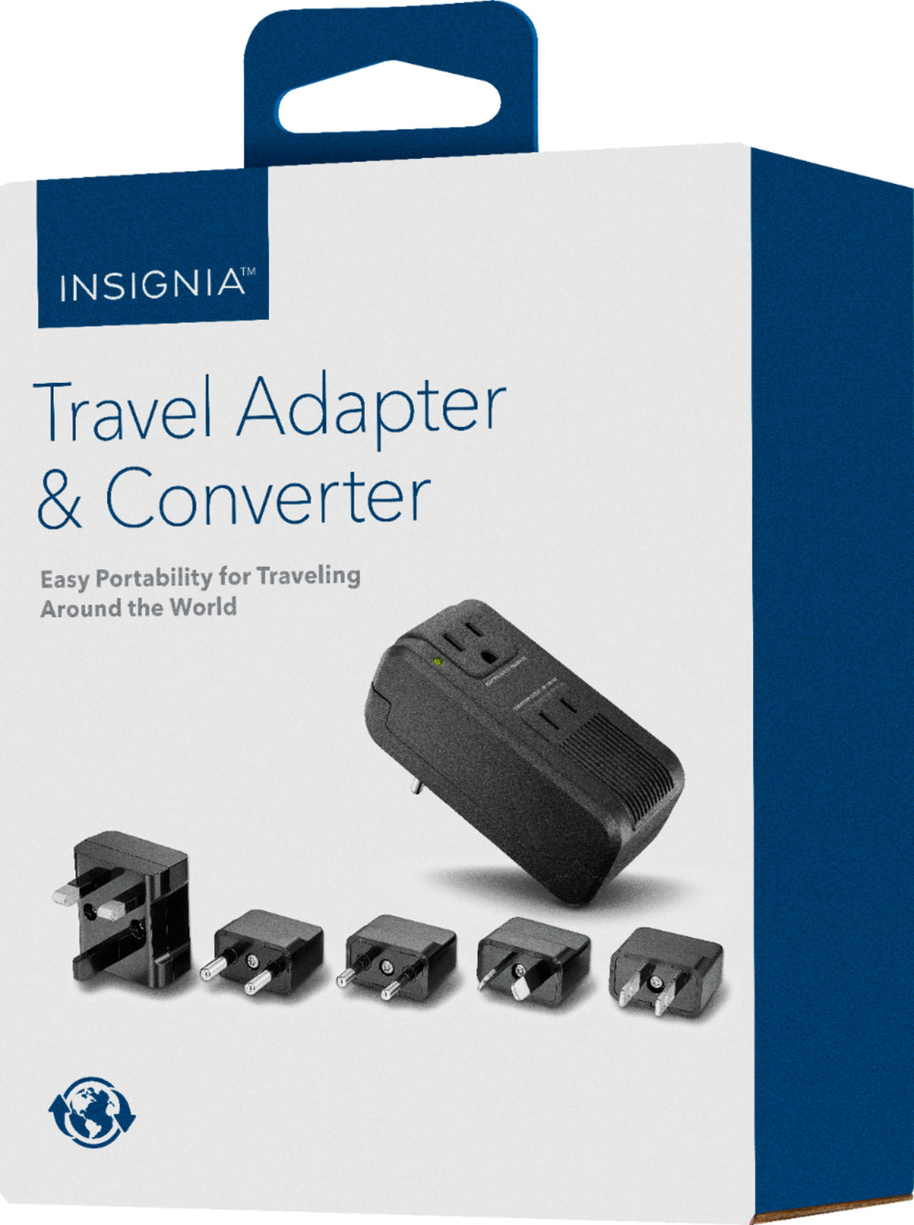Insignia™ - Travel Adapter and Converter - Black_1