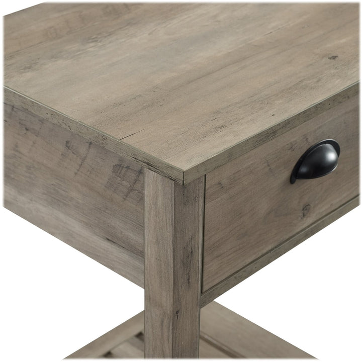 Walker Edison - Rectangular Country High-Grade MDF 1-Drawer Side Table - Gray Wash_3