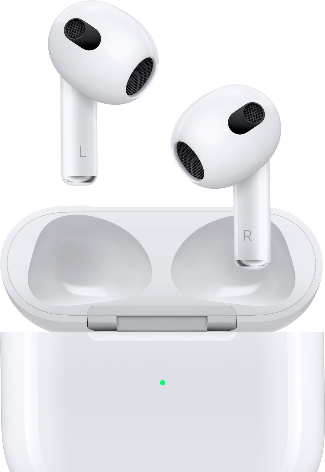 Apple - AirPods (3rd generation) with Lightning Charging Case - White_0
