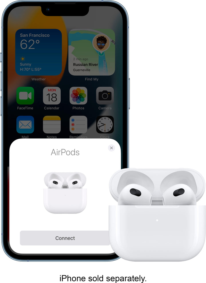 Apple - AirPods (3rd generation) with Lightning Charging Case - White_4