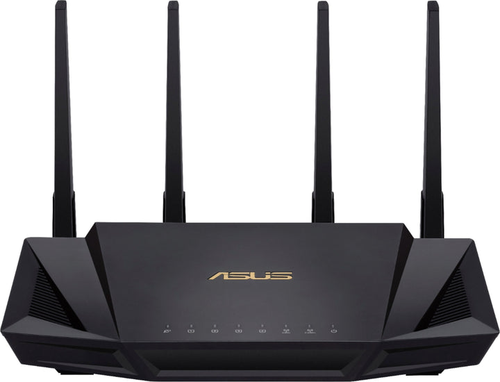 ASUS - AX3000 Dual-Band WiFi 6 Wireless Router with Life time internet Security - Black_0