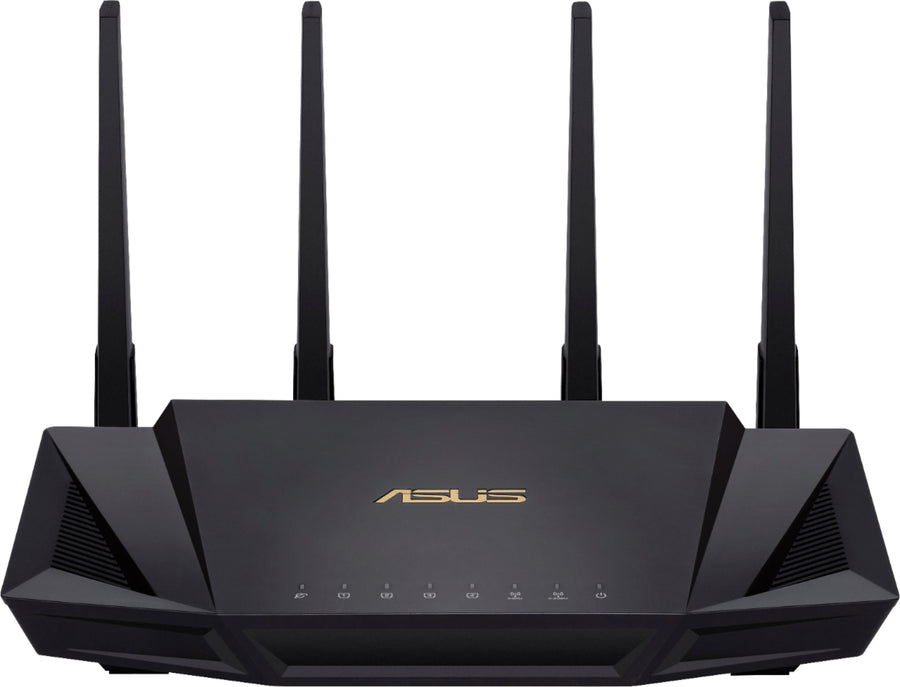 ASUS - AX3000 Dual-Band WiFi 6 Wireless Router with Life time internet Security - Black_0