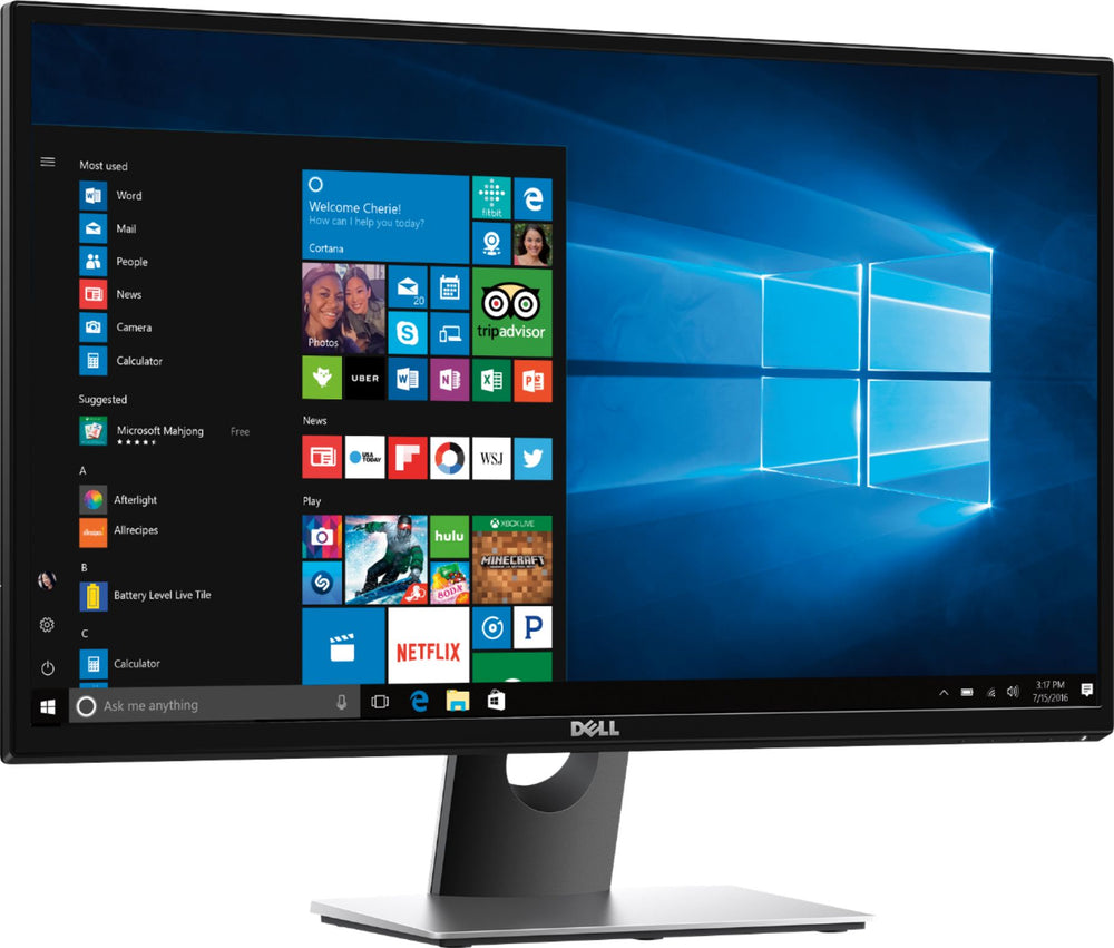 Dell - Geek Squad Certified Refurbished 27" IPS LED FHD FreeSync Monitor - Piano Black_1
