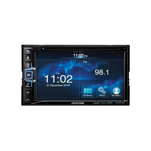 Alpine - 6.5" - Android Auto/Apple® CarPlay™ - Built-in Navigation - Bluetooth - In-Dash CD/DVD/DM Receiver - Black_0