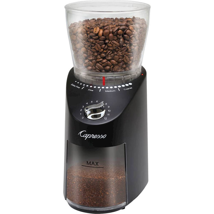 Capresso - Infinity Plus 4-Oz. Conical Burr Coffee Grinder - Black_3