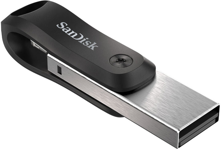 SanDisk - iXpand Flash Drive Go 128GB USB 3.0 Type-A to Apple Lightning for iPhone & iPad - Black / Silver_6