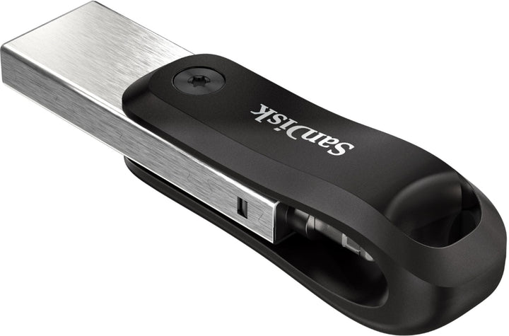 SanDisk - iXpand Flash Drive Go 256GB USB 3.0 Type-A to Apple Lightning for iPhone & iPad - Black / Silver_6