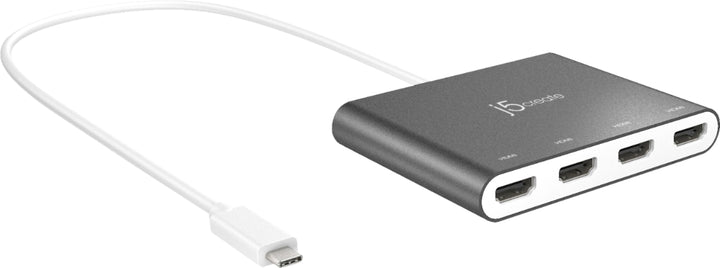 j5create - USB-C to 4-port HDMI Multi-Monitor Adapter - Silver_0