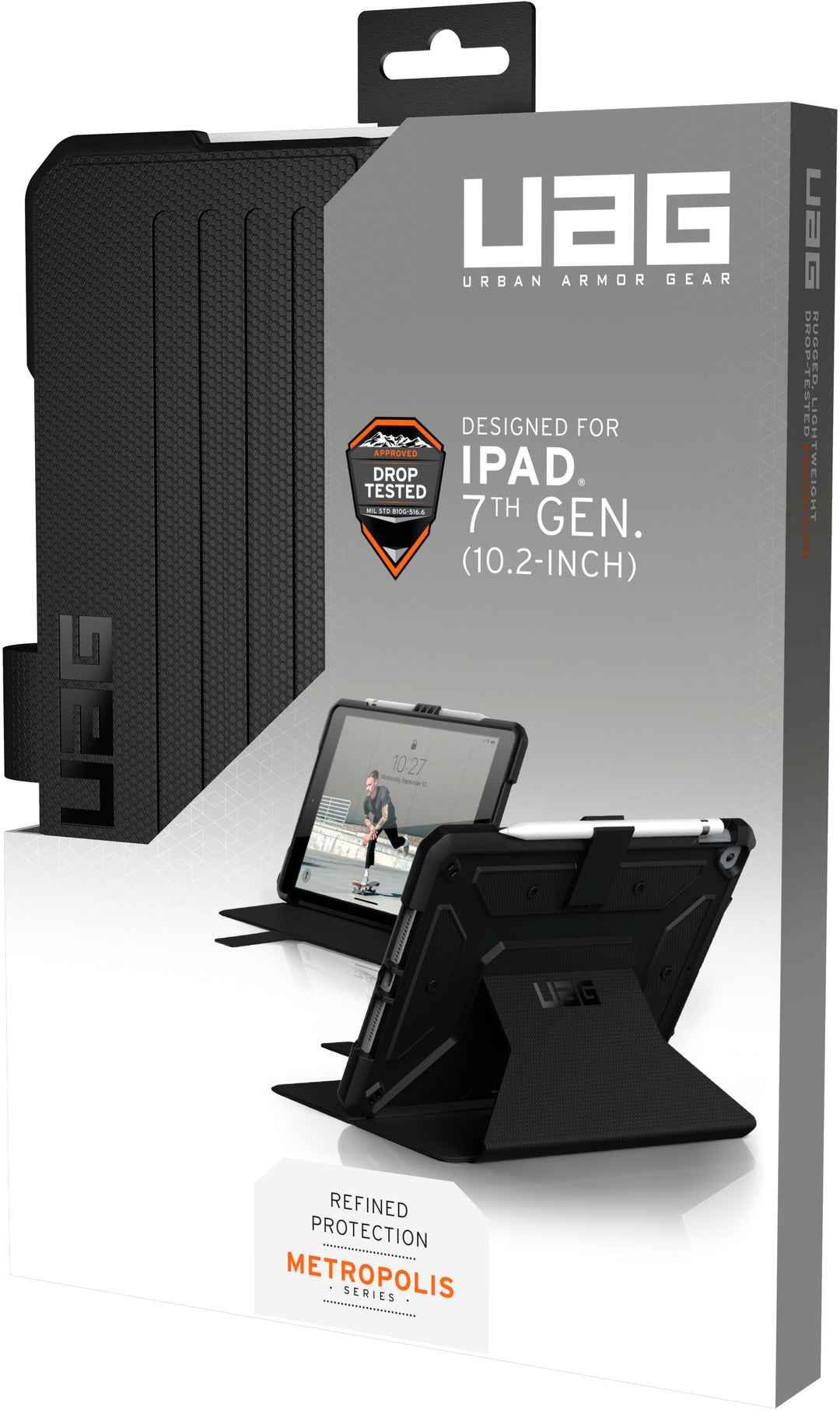 UAG - Metropolis Folio Case for Apple® iPad® 10.2" (7th Generation 2019) - Black_4