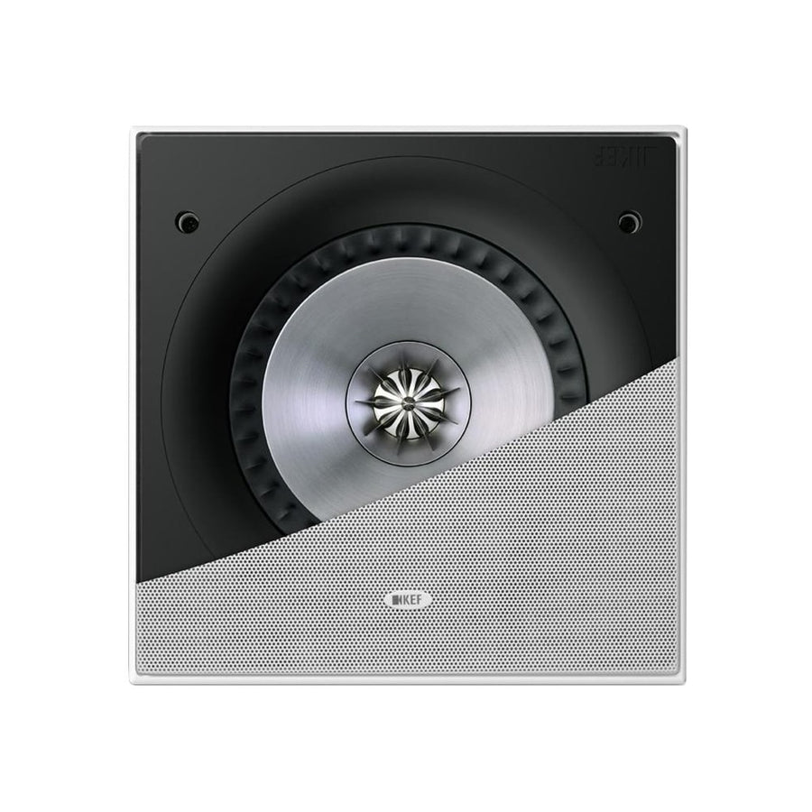 KEF - Ci R Series 8" Passive 2-Way In-Wall Speaker (Each) - White_0