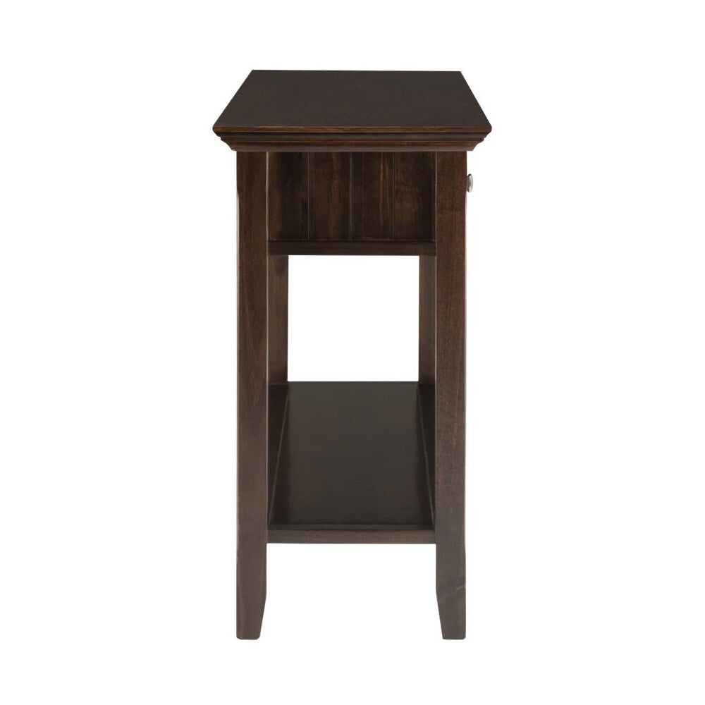 Simpli Home - Acadian Rustic Wood 3-Drawer Table - Brunette Brown_5