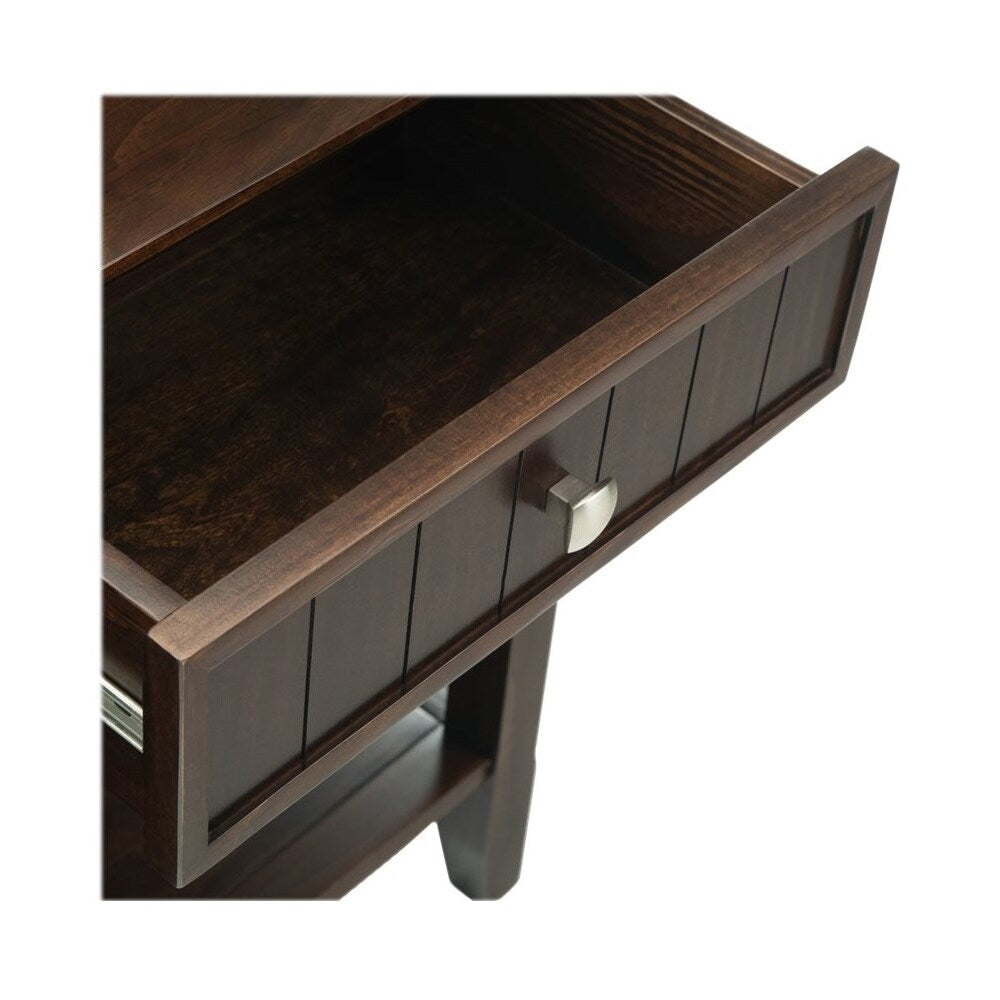 Simpli Home - Acadian Rustic Wood 3-Drawer Table - Brunette Brown_4