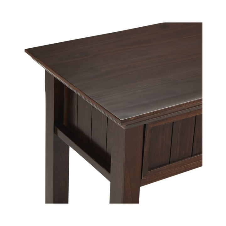 Simpli Home - Acadian Rustic Wood 3-Drawer Table - Brunette Brown_2