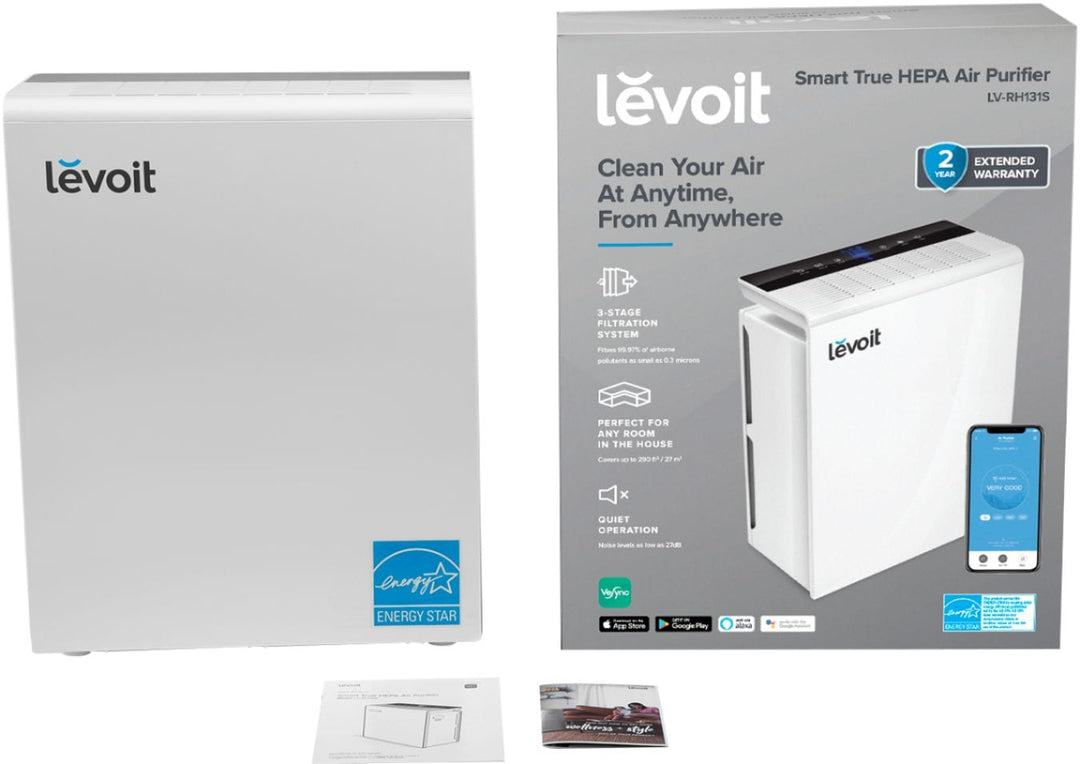 Levoit - TruClean Smart 360 Sq. Ft True HEPA Air Purifier - White_2