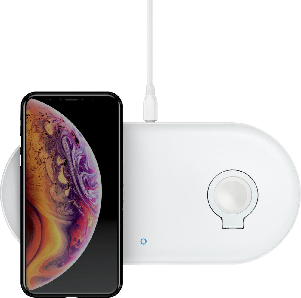 Anker - PowerWave+ Wireless Charging Pad with Watch Holder - White_1