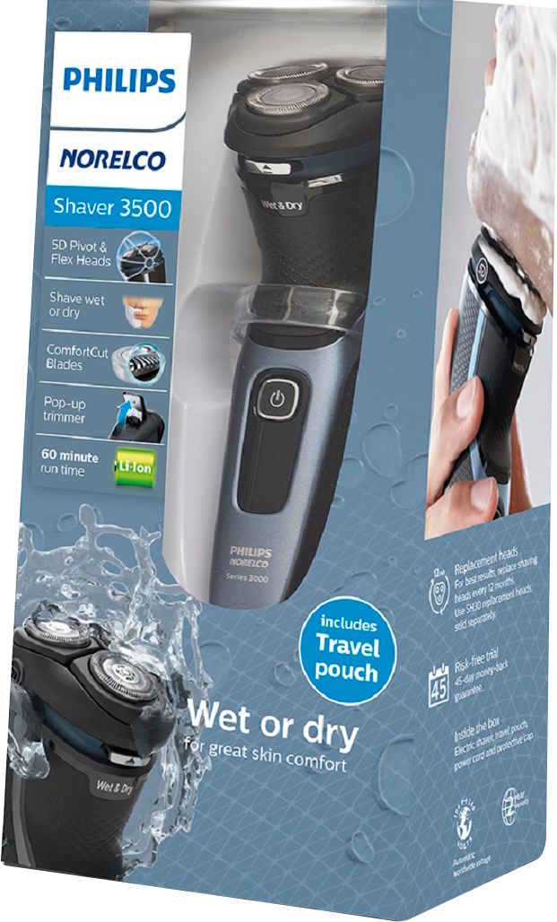 Philips Norelco - 3500 series Wet/Dry Electric Shaver - Storm Gray_5