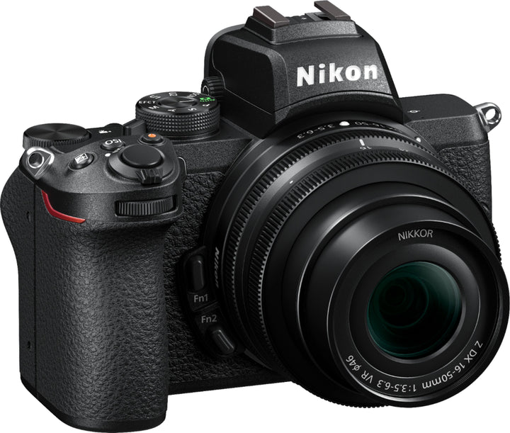 Nikon - Z50 Mirrorless Camera Two Lens Kit with NIKKOR Z DX 16-50mm f/3.5-6.3 VR and NIKKOR Z DX 50-250mm f/4.5-6.3 VR Lenses - Black_2