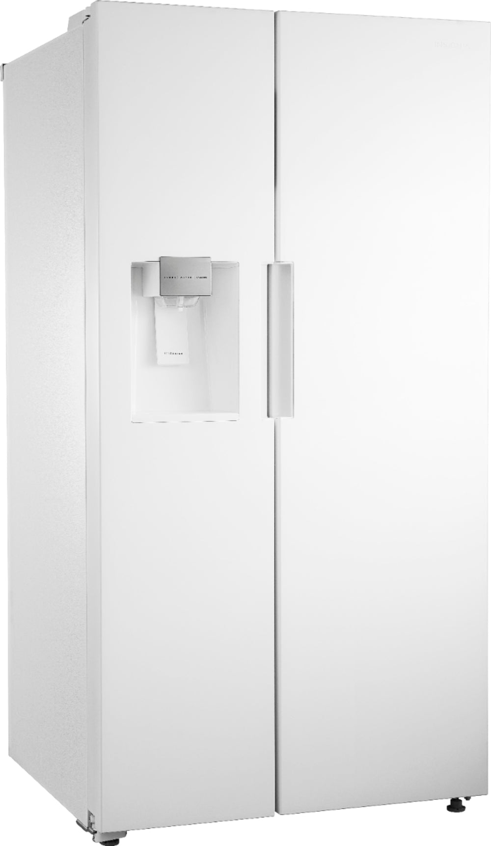 Insignia™ - 26 5/16 Cu. Ft. Side-by-Side Refrigerator - White_1
