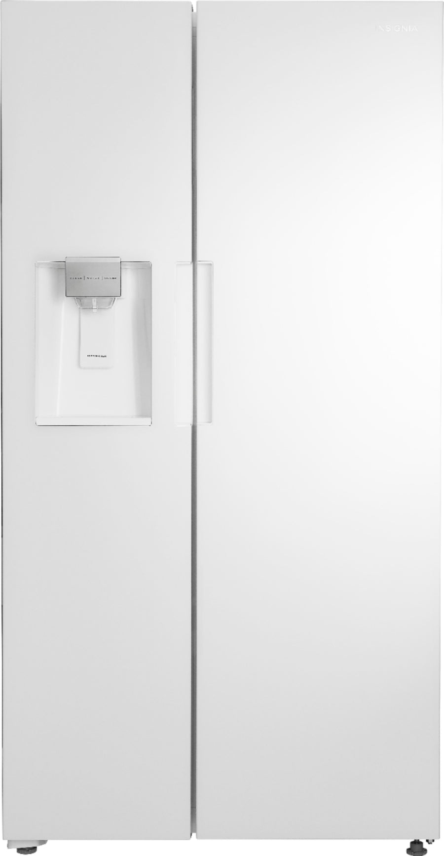 Insignia™ - 26 5/16 Cu. Ft. Side-by-Side Refrigerator - White_0