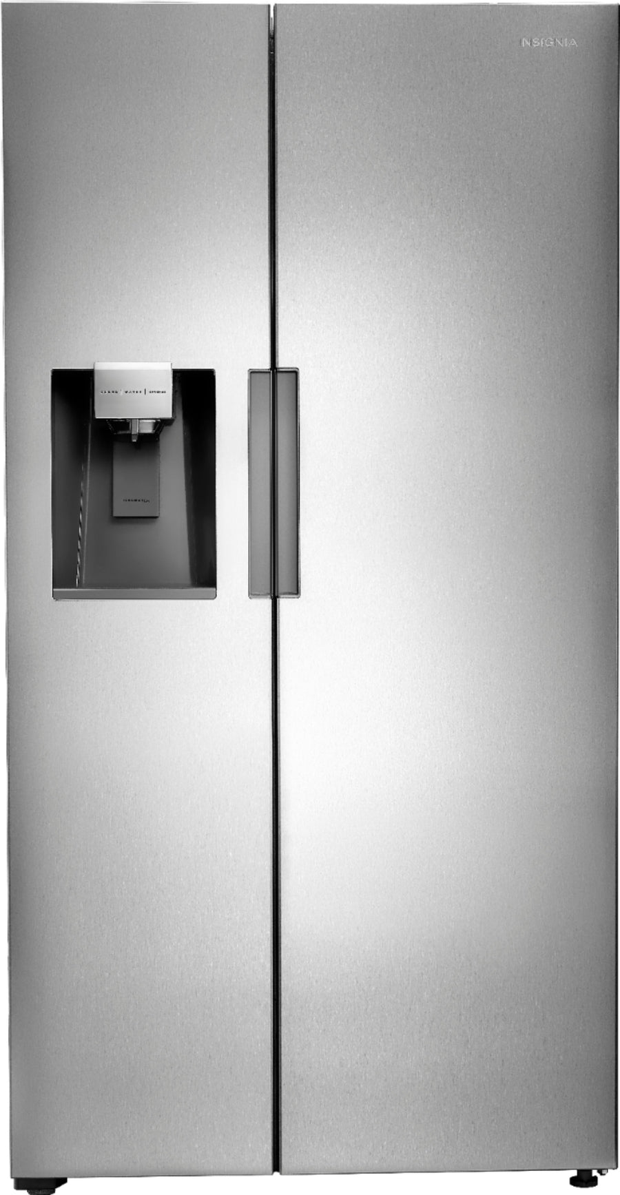 Insignia™ - 26 5/16 Cu. Ft. Side-by-Side Refrigerator - Stainless steel_0