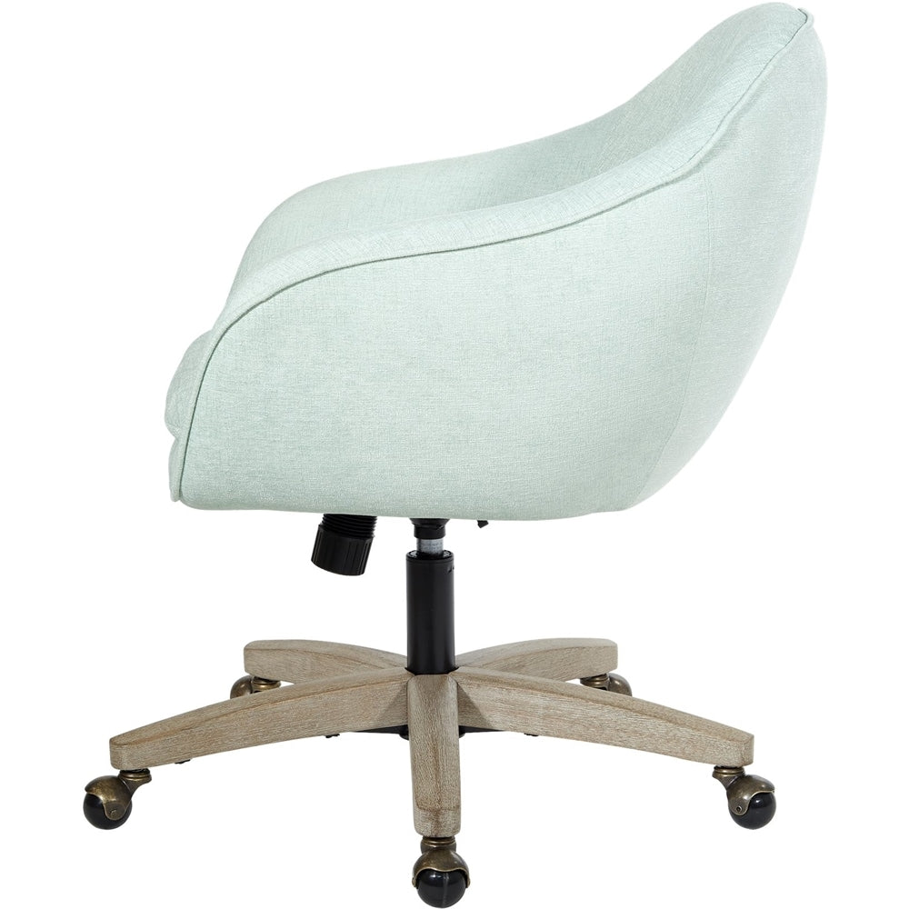 AveSix - Nora 5-Pointed Star Plush Padded Office Chair - Mint_1